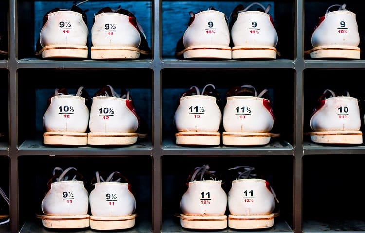 Bowling Shoes On Shelf