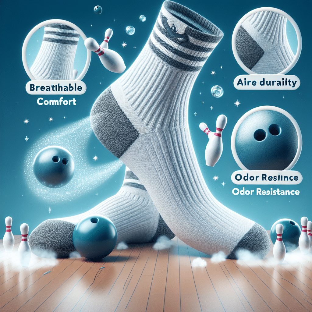 Breathable Bowling Socks For Odor Resistance