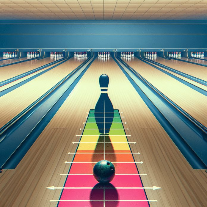 guiding bowling alignment tapes for proper stance