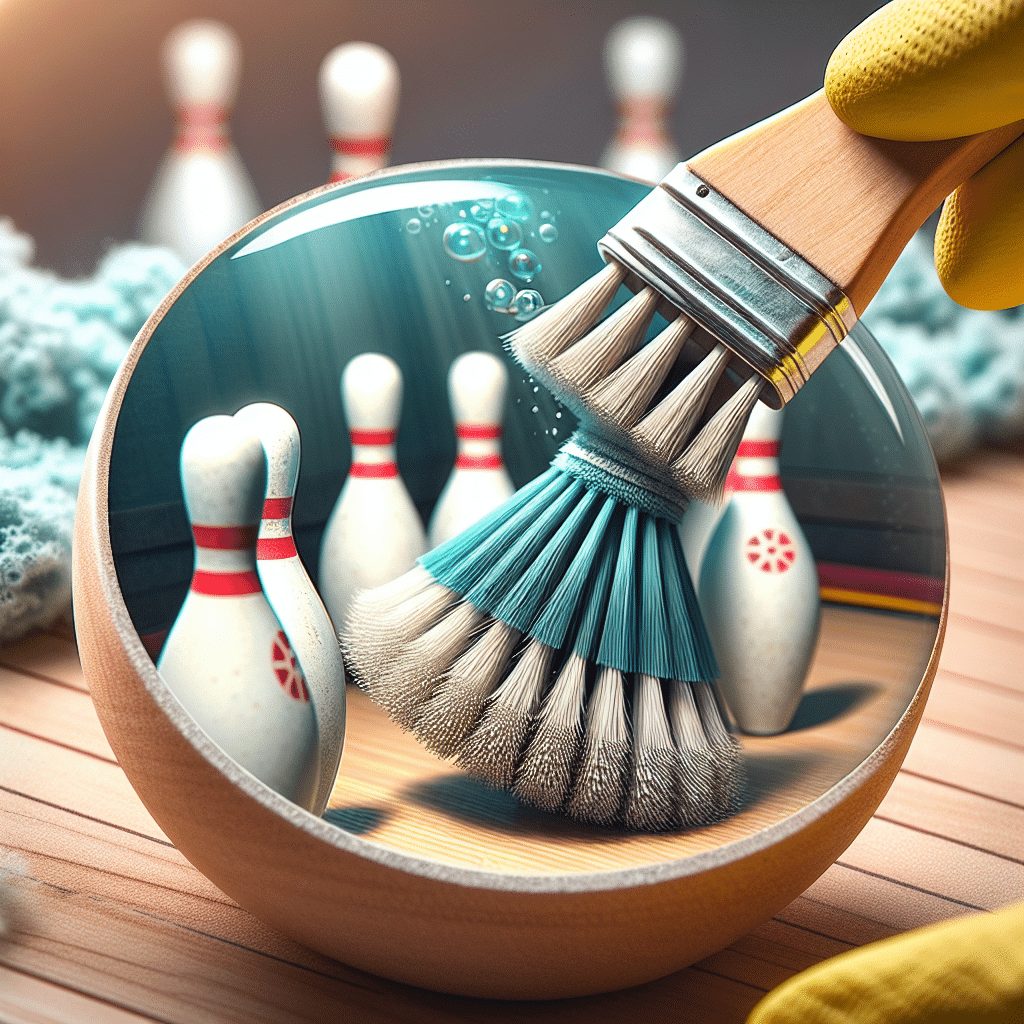 Scrubbing Bowling Pin Deck Brushes For Sanitization