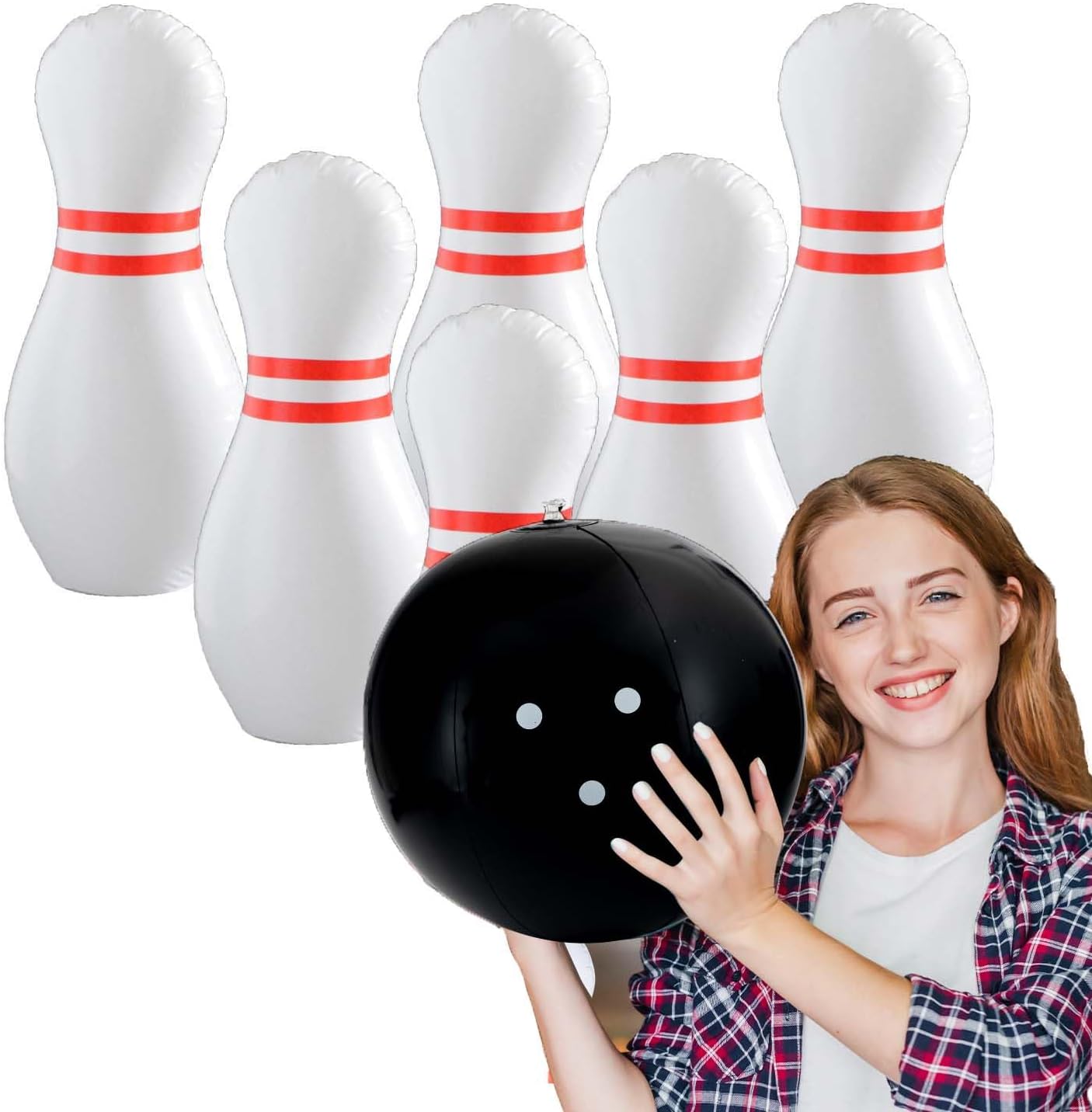 Zloveleexr Bowling Set for Kids and Adults, Christmas Birthday Party Games, Kids Education Motor Skills Toys,Perfect Outdoor Toys