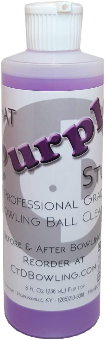 Creating the Difference That Purple Stuff Bowling Ball Cleaner | USBC Approved | Removes Dirt  Oil | Bowling Ball Cleaner | Bowling Supplies (8oz (Flip))