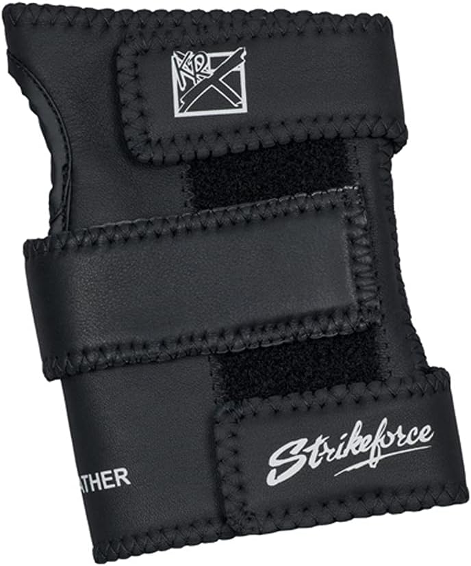 kr strikeforce leather bowling positioner available in right and left hand with multiple size options for a great fit