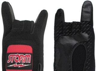 storm xtra grip plus glove blackred left hand medium