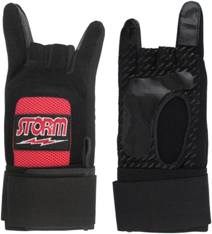 storm xtra grip plus glove blackred left hand medium