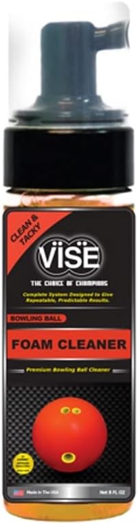 Vise Foam Bowling Ball Cleaner 8 Ounces, Red