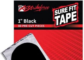 kr strikeforce sure fit tape black pack of 30 1 inch