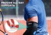 FEATOL Elbow Brace with Ice Pack for Tendonitis and Tennis Elbow-Pain Relief for Cubital Tunnel, Ulnar Nerve Entrapment, Bursitis-Reusable Ice Pack Brace for Men and Women, Medium featol elbow brace with ice pack for tendonitis and tennis elbow pain relief for cubital tunnel ulnar nerve entrapment b 1